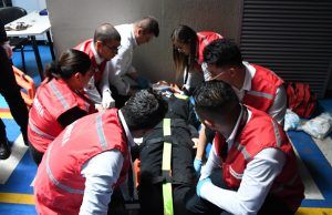 La Cruz Roja Colombiana Seccional Cundinamarca y Bogotá hizo parte activa del Simulacro de Evacuación Simulacro de Evacuación - Fórmula Médica